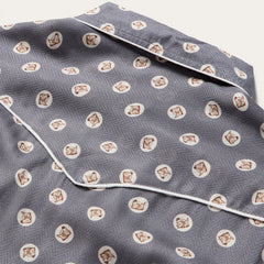 Horse Pennies Print Western Shirt Grey | Stetson