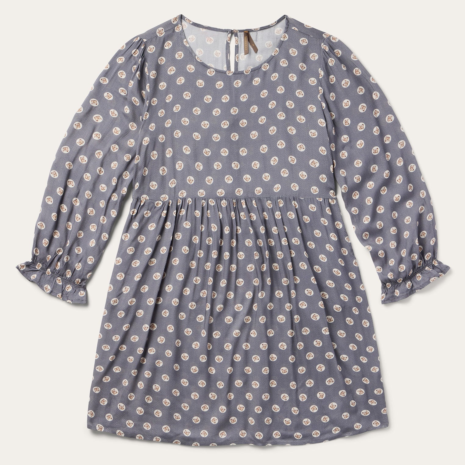 Horse Pennies Print Dress Grey | Stetson