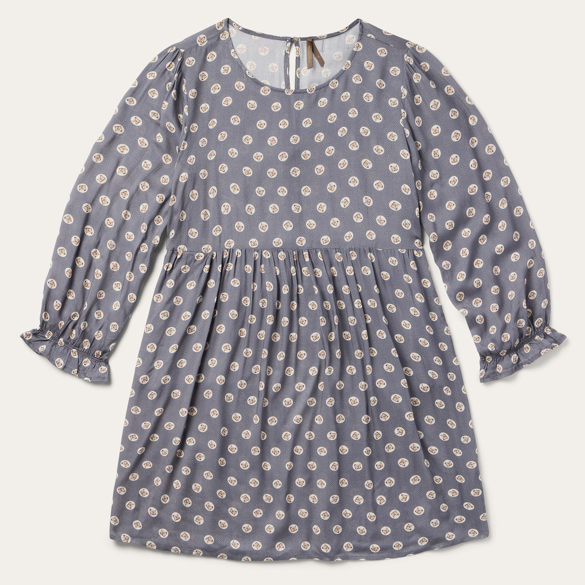 Horse Pennies Print Dress Grey | Stetson