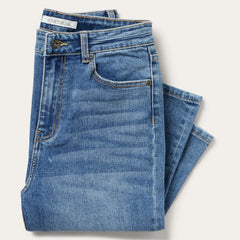 915 High Rise Straight Fit Jeans Blue | Stetson