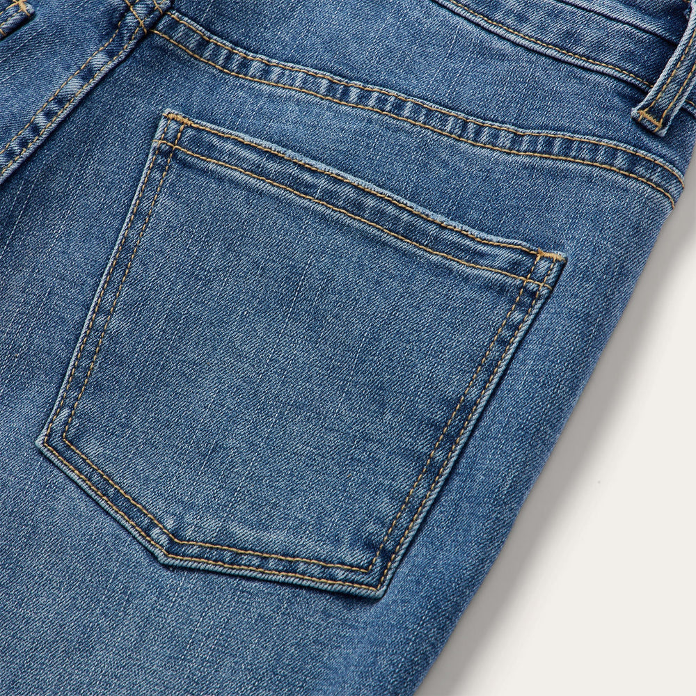 915 High Rise Straight Fit Jeans Blue | Stetson
