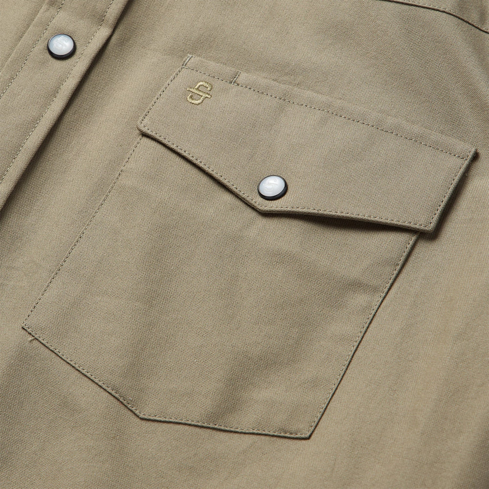 Olive Oxford Western Shirt Olive | Stetson
