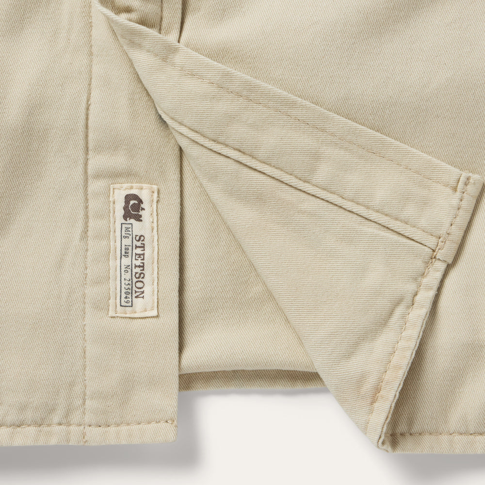 Corduroy Collar Shirt Jacket Tan | Stetson