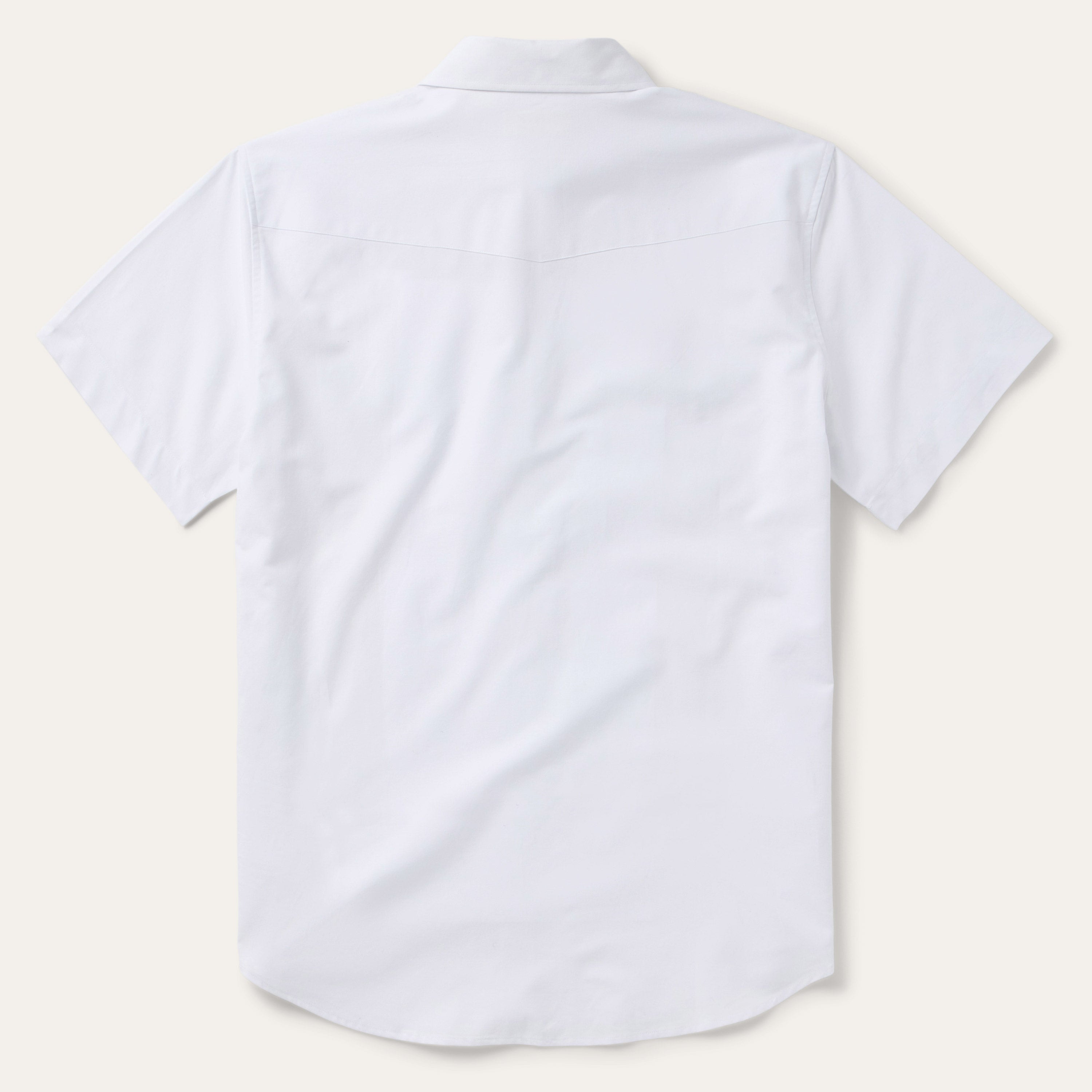 White Oxford Short Sleeve Western Shirt White | Stetson