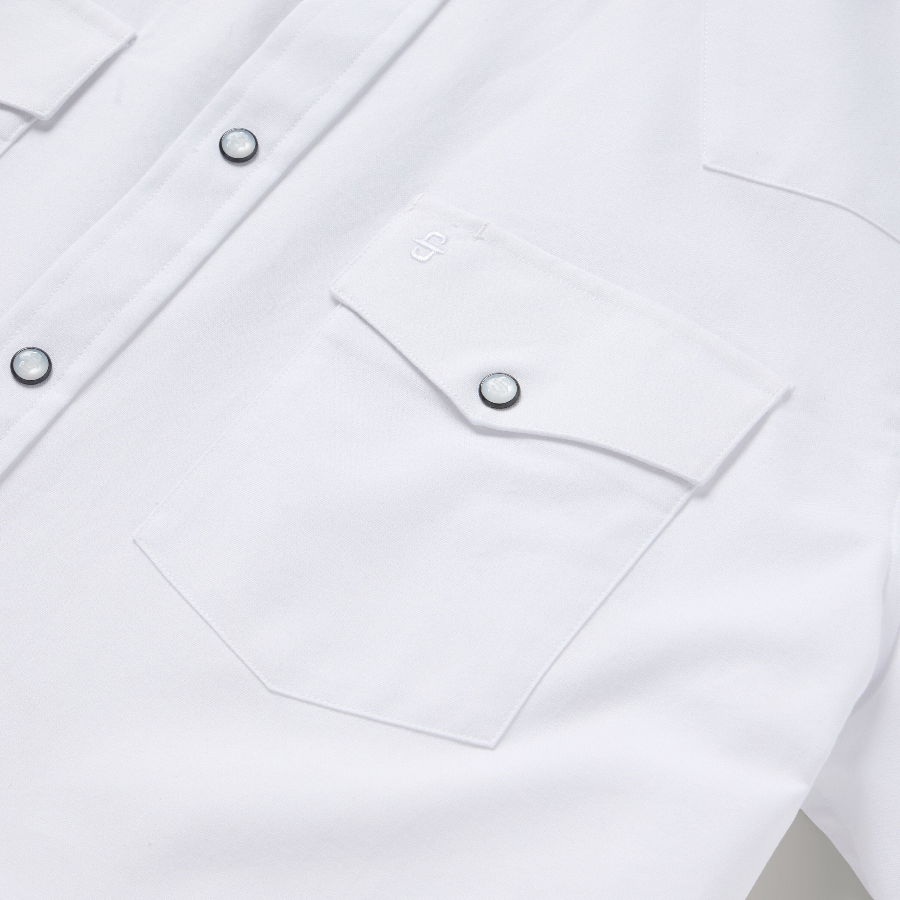 White Oxford Short Sleeve Western Shirt White | Stetson