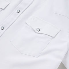 White Oxford Short Sleeve Western Shirt White | Stetson