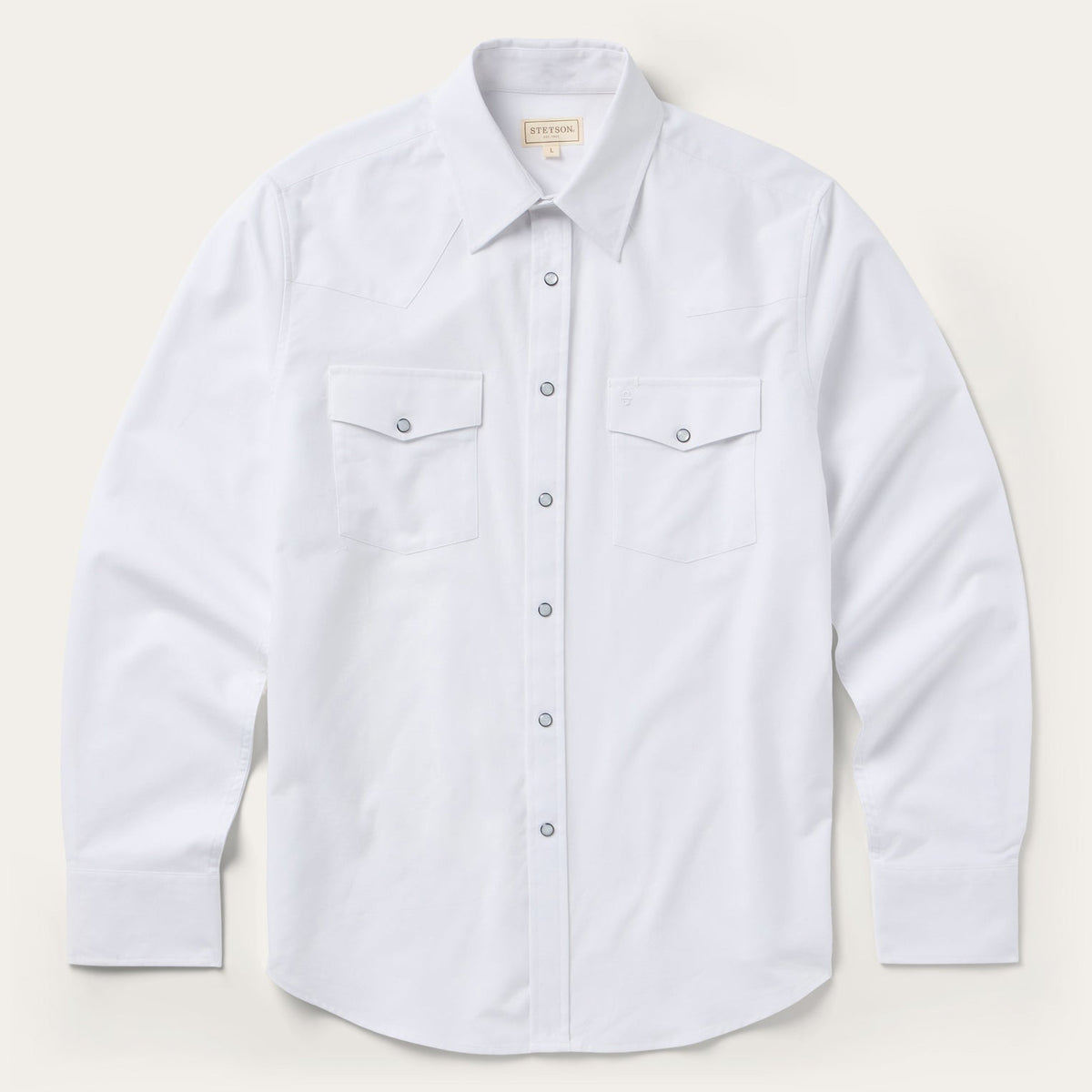White Oxford Western Shirt White | Stetson
