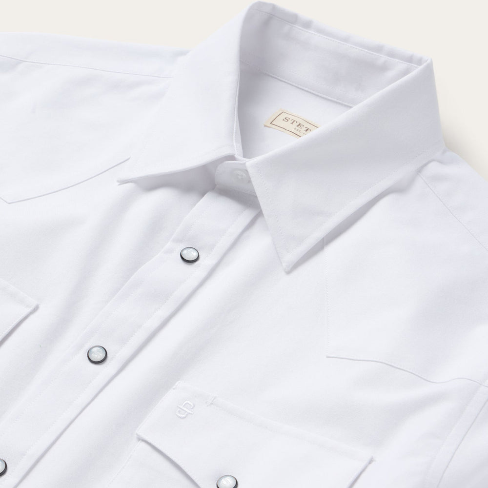 White Oxford Western Shirt White | Stetson