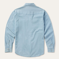 Chambray Oxford Western Shirt Blue | Stetson