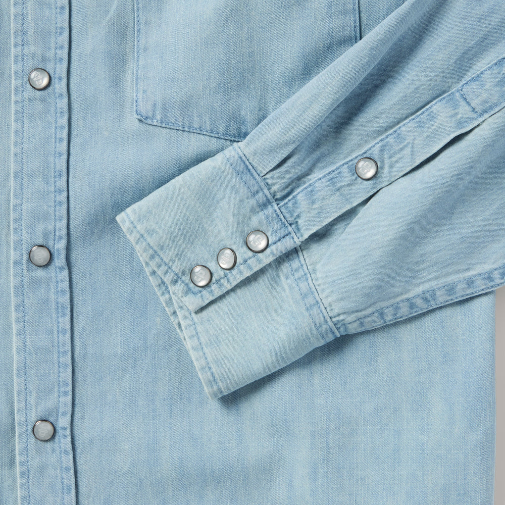 Chambray Oxford Western Shirt Blue | Stetson