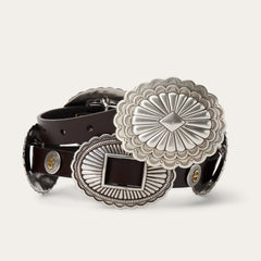 Southwestern Concho Belt Dark Brown | Stetson