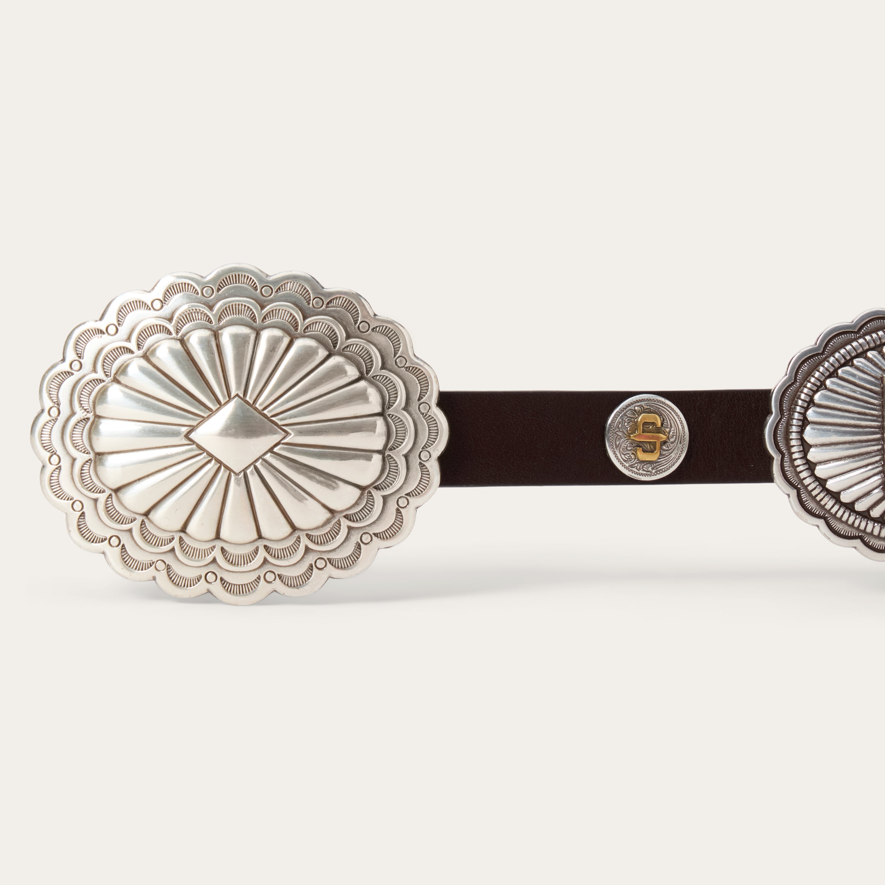 Southwestern Concho Belt Dark Brown | Stetson