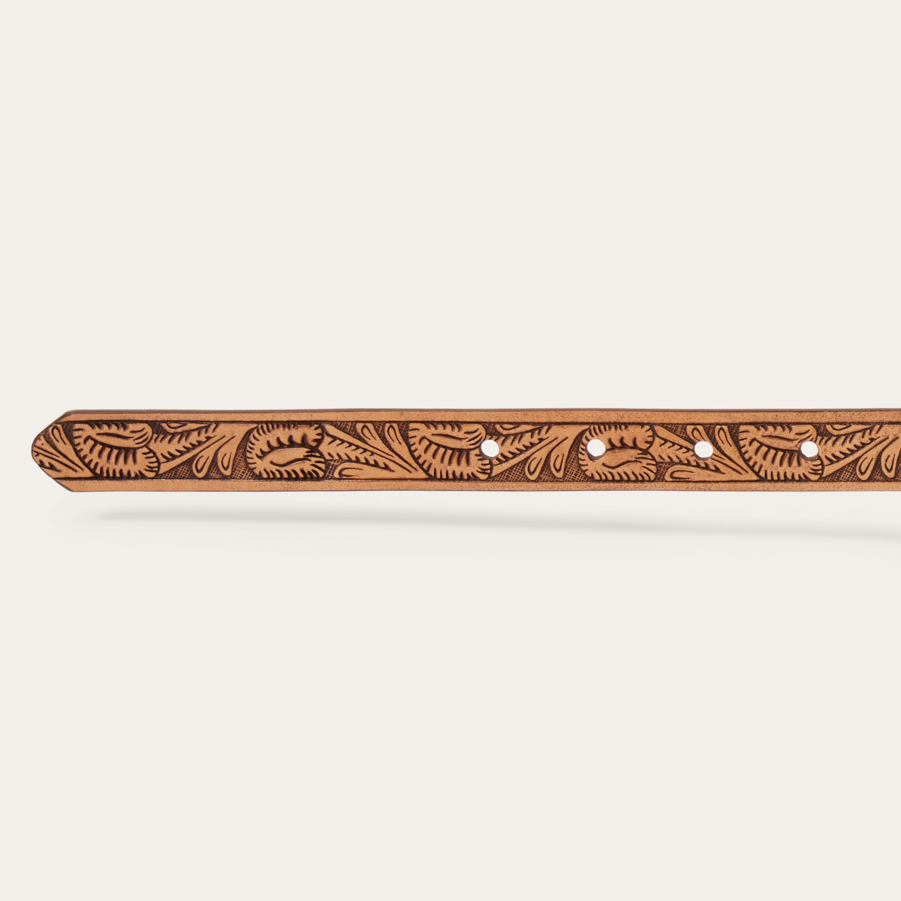 Southwestern Tooled Concho Belt Brown | Stetson