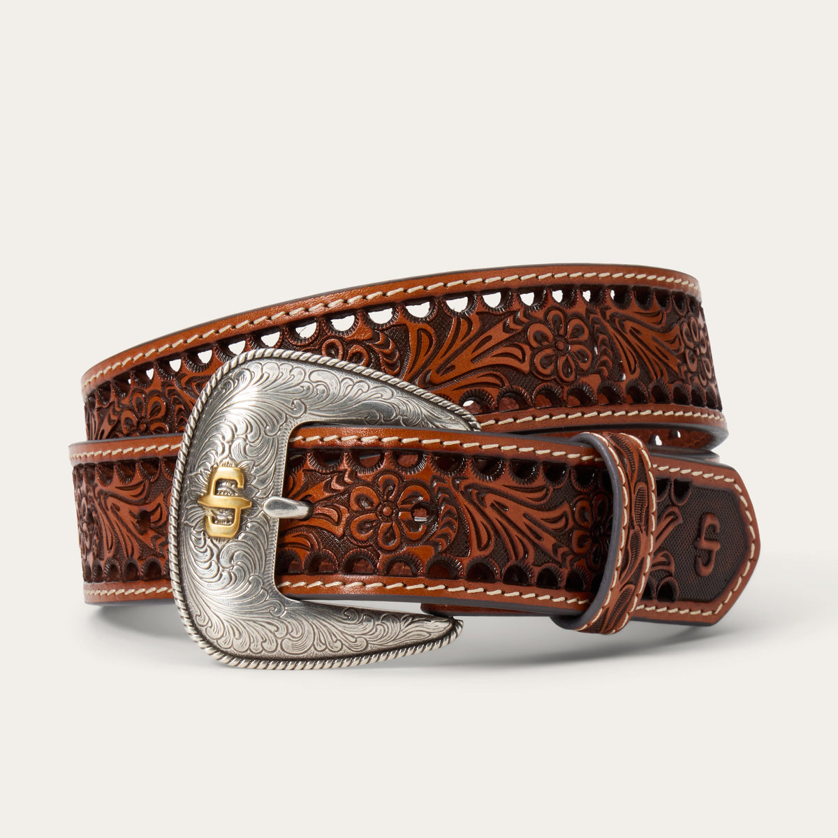 Women's Tooled Belt Natural | Stetson