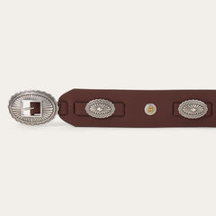 Southwestern Concho Wide Belt Brown | Stetson