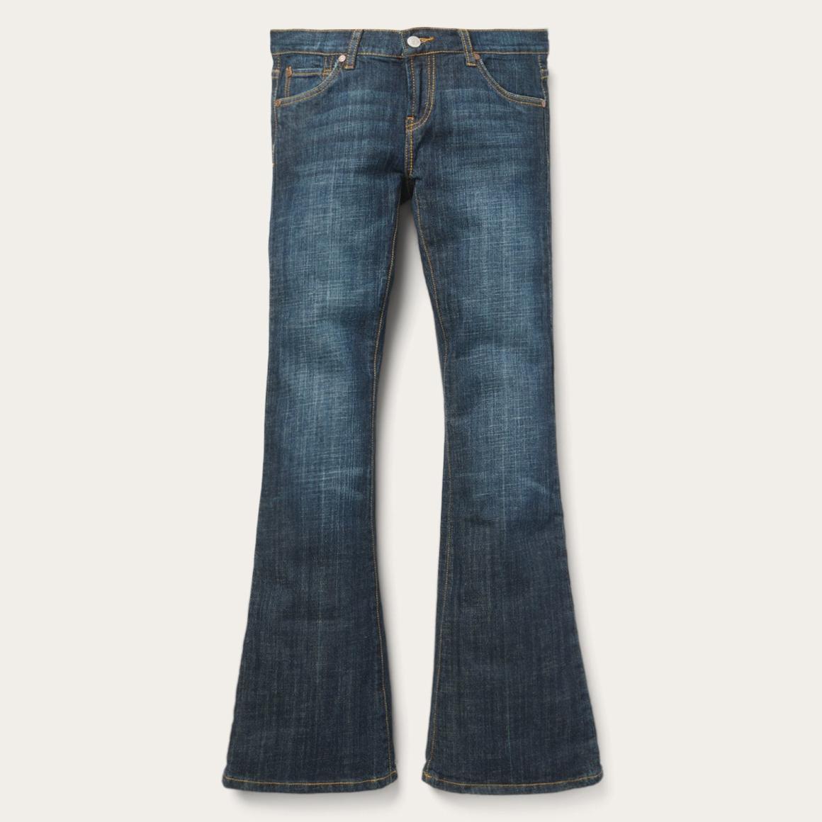 816 Classic Boot Cut Jeans In Dark Wash Blue | Women Stetson Denim