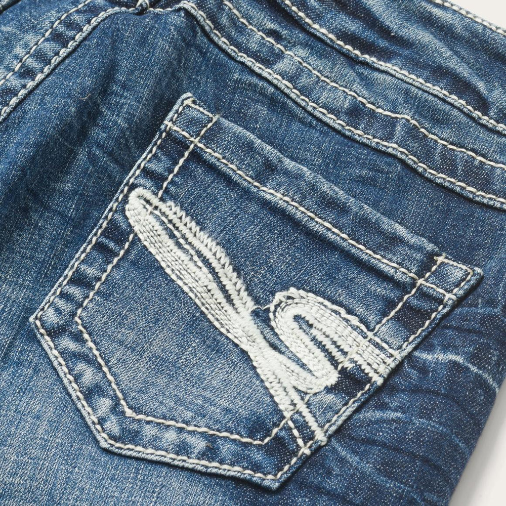 816 Fit Jeans With White &quot;S&quot; Back Pocket Blue | Women Stetson Denim