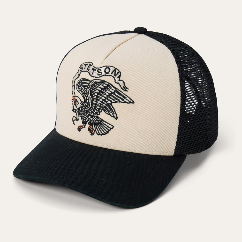 Eagle Trucker Hat Black | Stetson