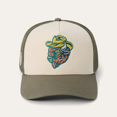 Outlaw Trucker Hat Olive/Cream | Stetson