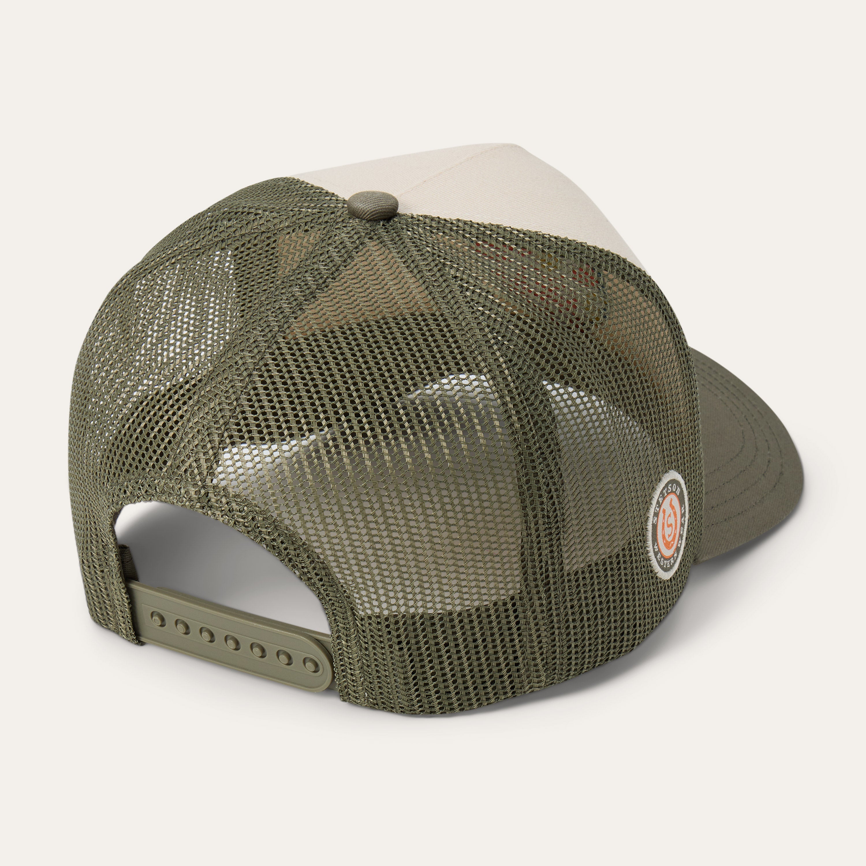 Outlaw Trucker Hat Olive/Cream | Stetson