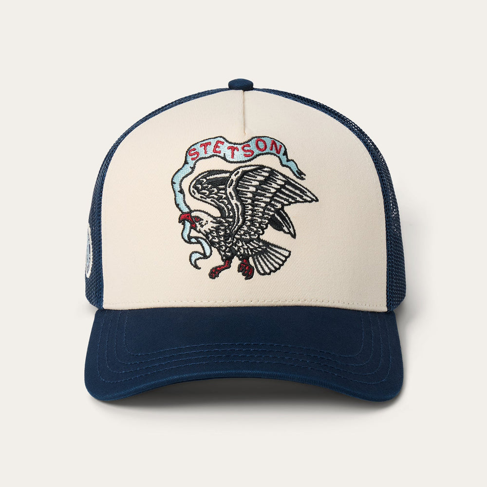 Eagle Trucker Hat Navy | Stetson
