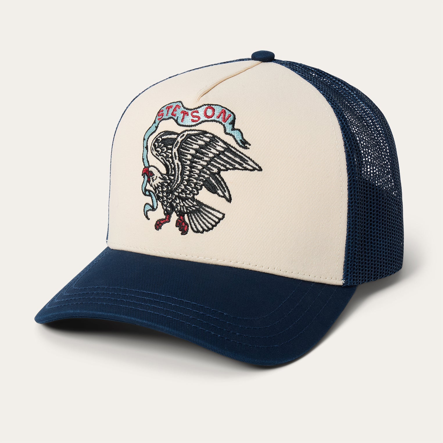 Eagle Trucker Hat Navy | Stetson