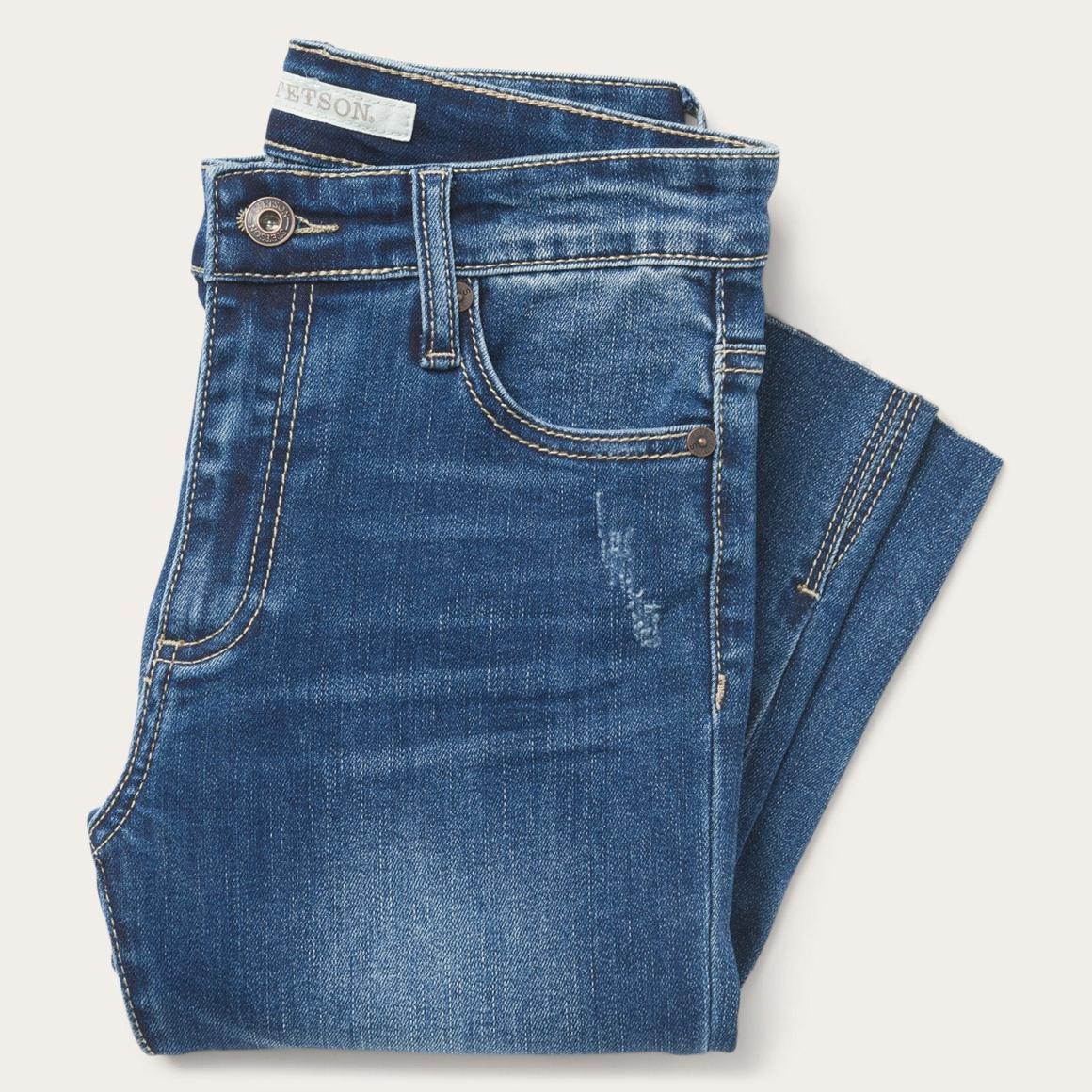 902 High Waist Slim Fit Jean Blue | Women Stetson Denim