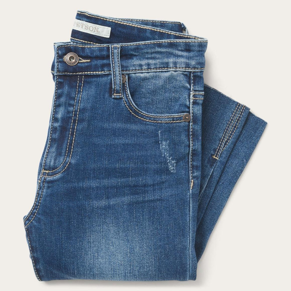 902 High Waist Slim Fit Jean Blue | Women Stetson Denim