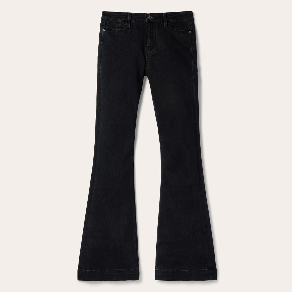 921 High Rise Flare Jeans Black | Women Stetson Denim