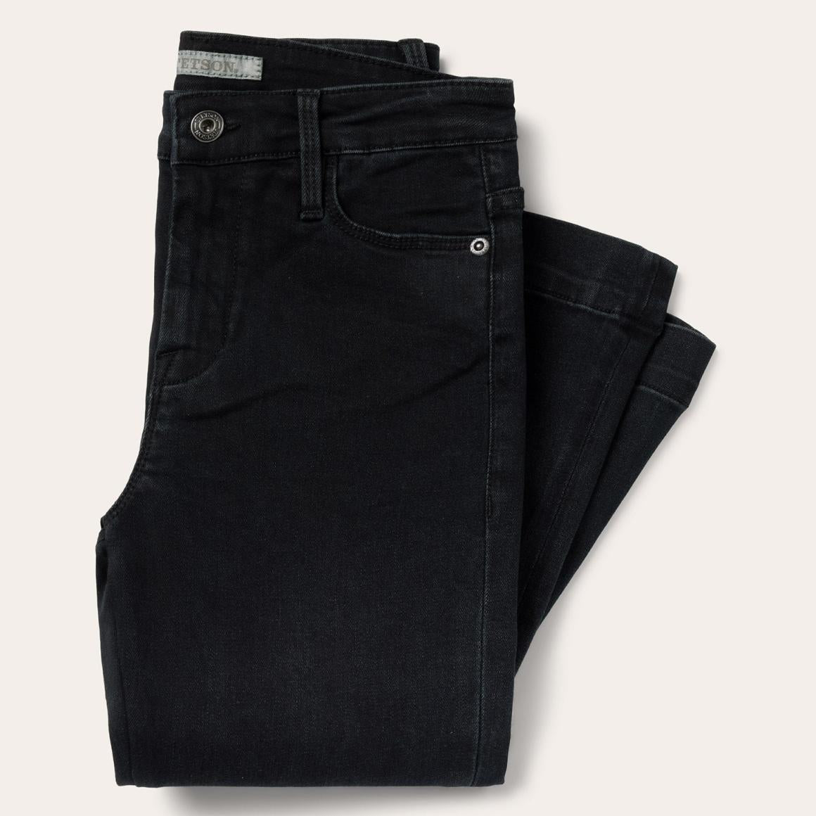 921 High Rise Flare Jeans Black | Women Stetson Denim