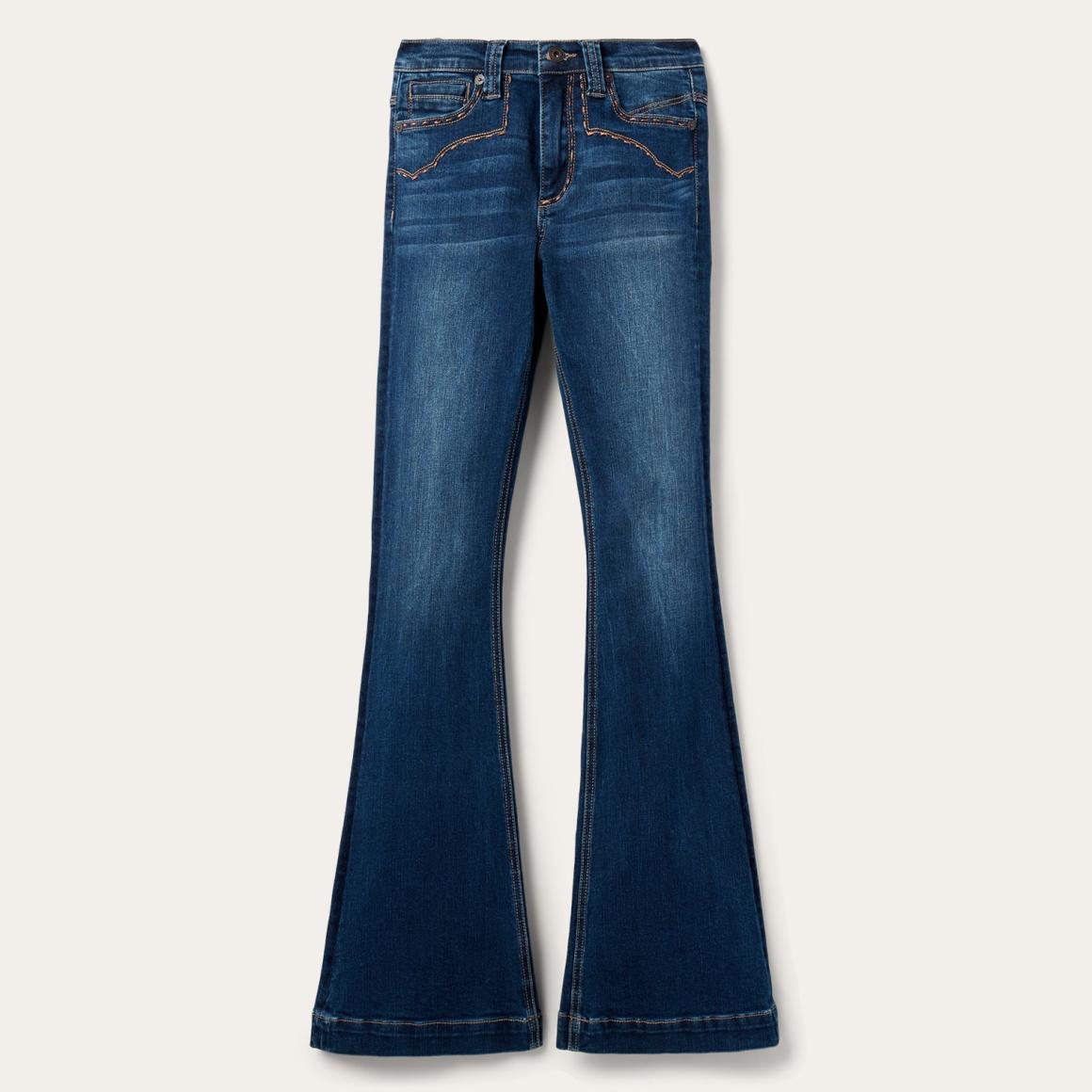 921 High Rise Flare Jeans Blue | Women Stetson Denim