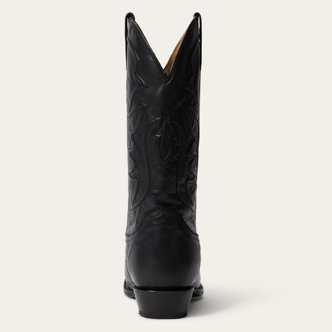 Ames Corded &amp; Burnished Leather Boot Black | Men Stetson Western