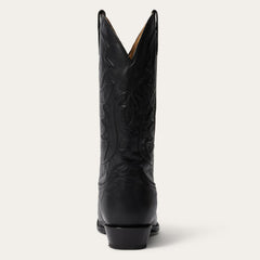 Ames Corded &amp; Burnished Leather Boot Black | Men Stetson Western