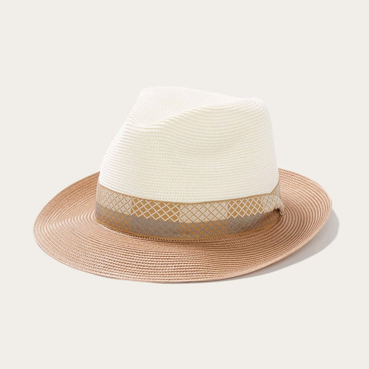 Andover Milan Fedora Ivory Cognac | Men/Women Stetson Fedora