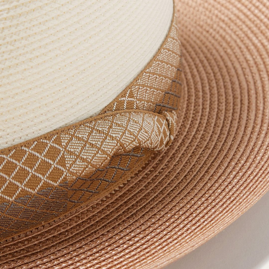 Andover Milan Fedora Ivory Cognac | Men/Women Stetson Fedora