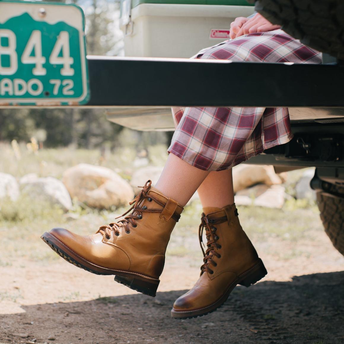 August Boots Tan | Women Stetson Outdoor
