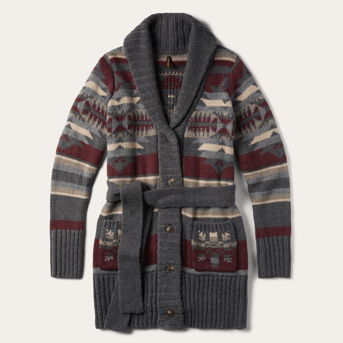 Aztec Belted Cardigan Multi | Women Stetson Sweaters