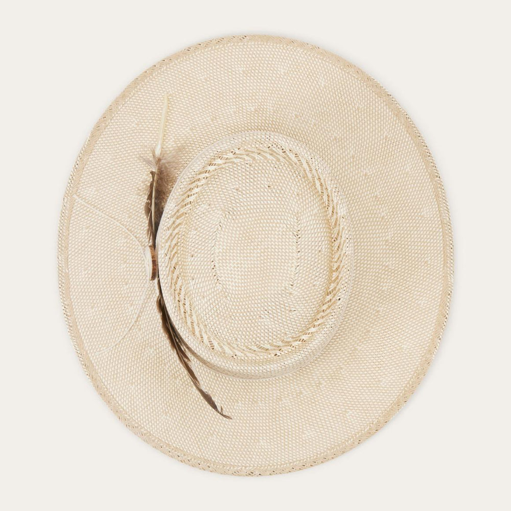 Batterson Straw Hat Ivory/tan | Men/Women Stetson Fedora