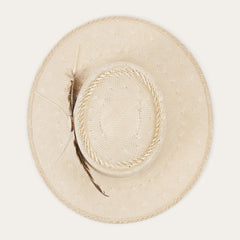 Batterson Straw Hat Ivory/tan | Men/Women Stetson Fedora