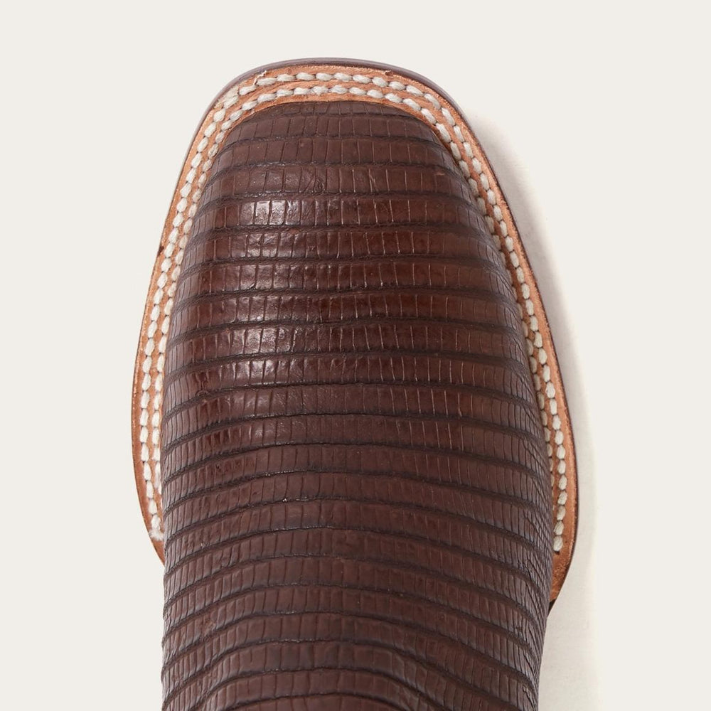 Beaumont Brown Teju Cowboy Boot Brown | Men Stetson Exotics