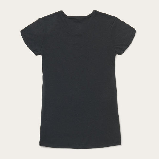 Bison Graphic Tee Black | Women Stetson Tees