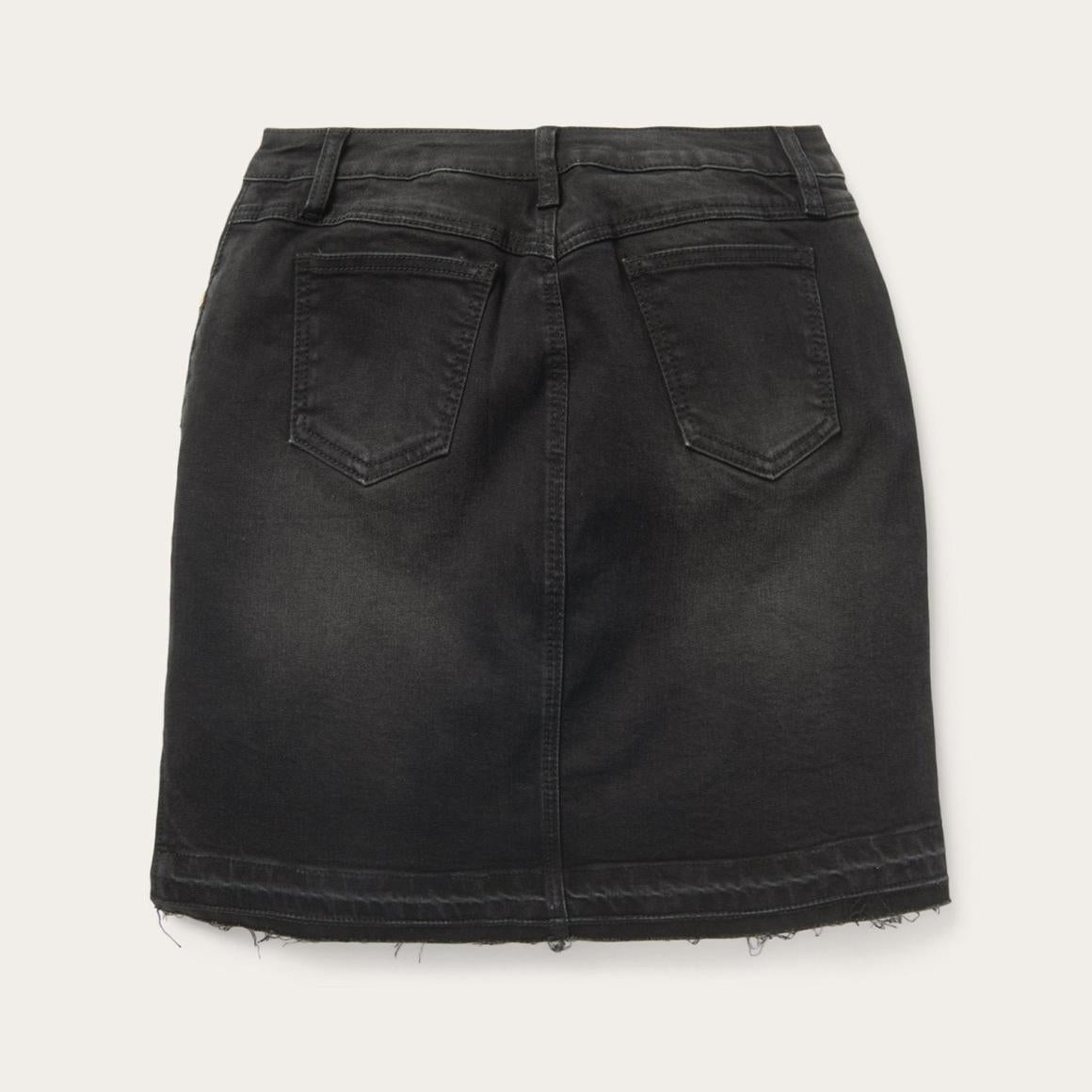Black Denim 5-Pocket Skirt Black | Women Stetson Skirts &amp; Shorts