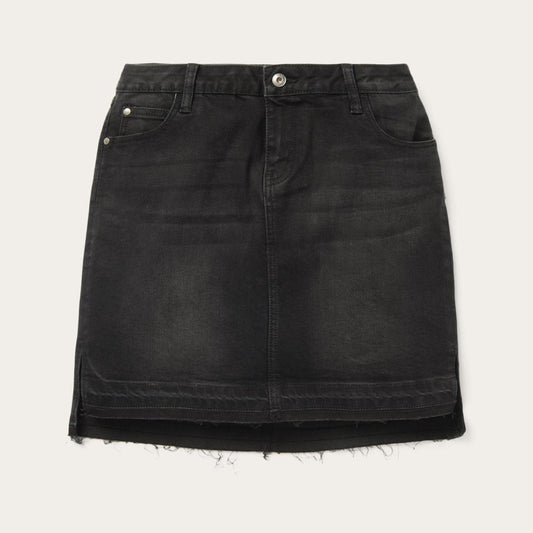 Black Denim 5-Pocket Skirt Black | Women Stetson Skirts &amp; Shorts