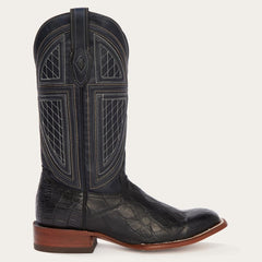 Black Falls Alligator Cowboy Boot Black | Men Stetson Western
