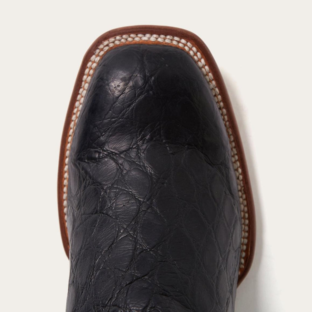 Black Falls Alligator Cowboy Boot Black | Men Stetson Western