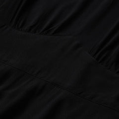 Black Herringbone Twill Midi Dress Black | Women Stetson Midi