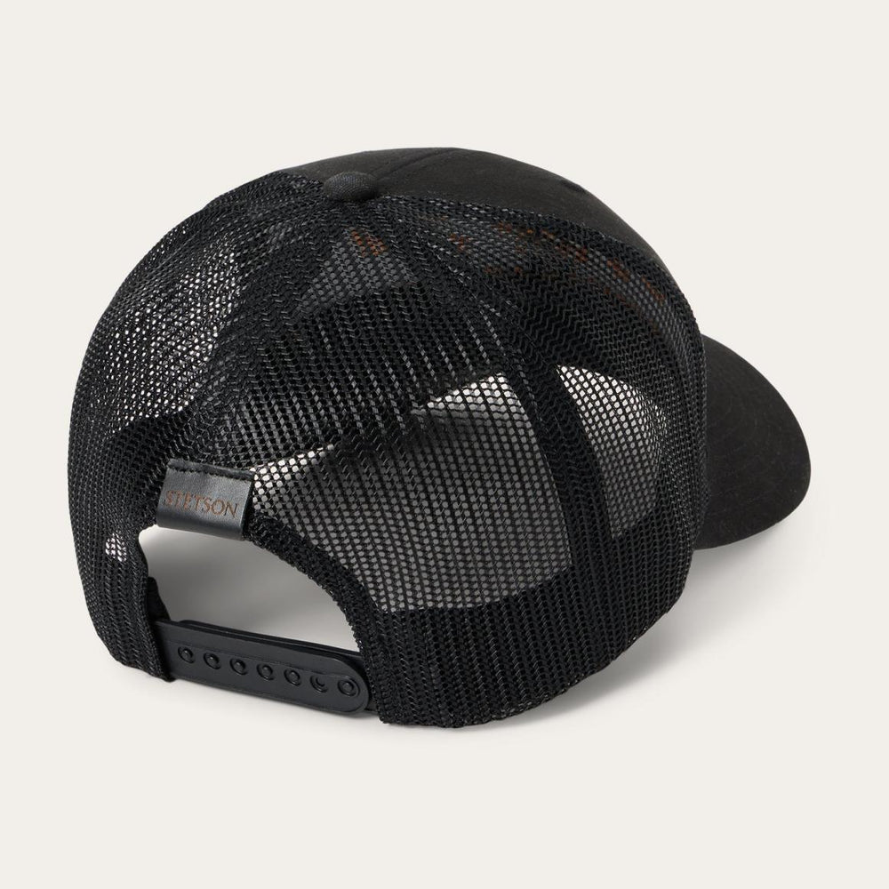Black Western Patch Trucker Cap Black | Men/Women Stetson Caps &amp; Truckers