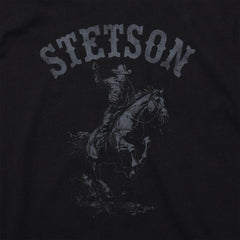 Bronco Rider Graphic Tee Black | Men Stetson Tees