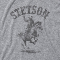Bronco Rider Graphic Tee Grey | Men Stetson Tees