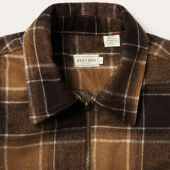 Brown Plaid Western Coat Brown | Men Stetson Jackets